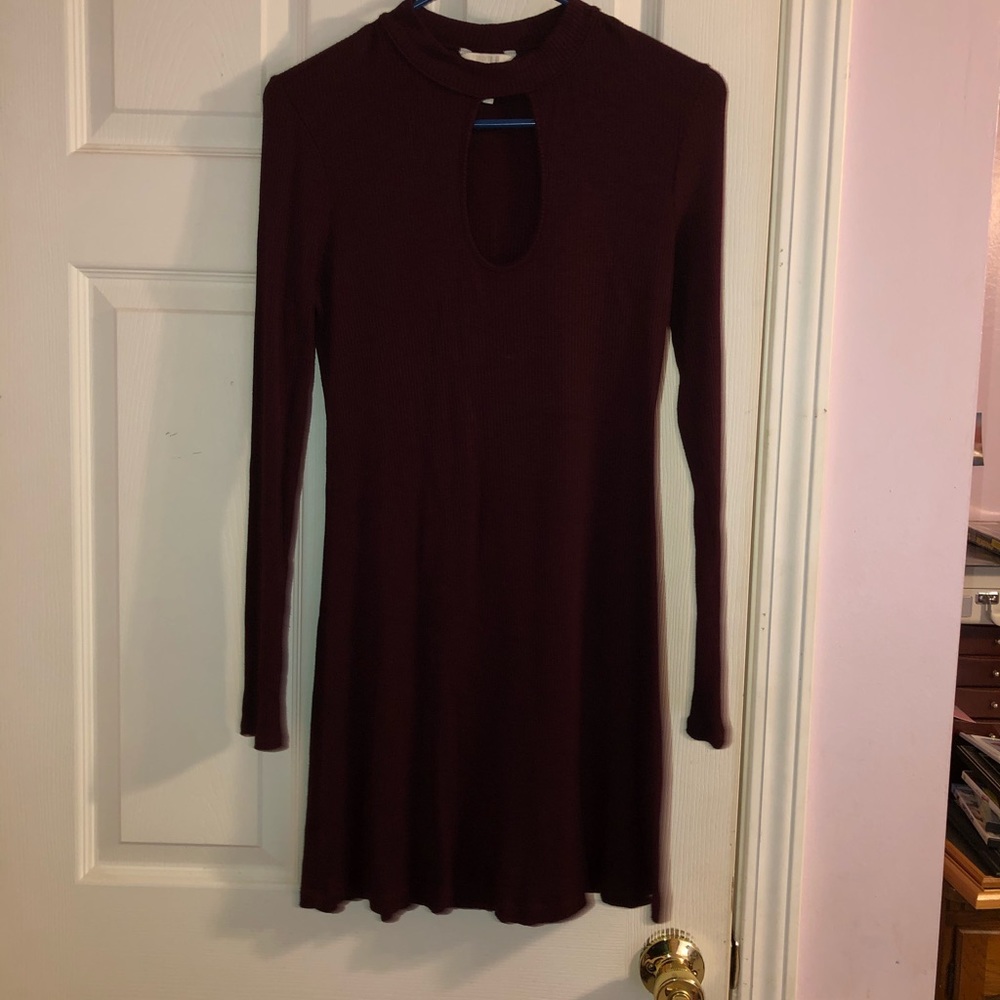 Burgundy wine dress